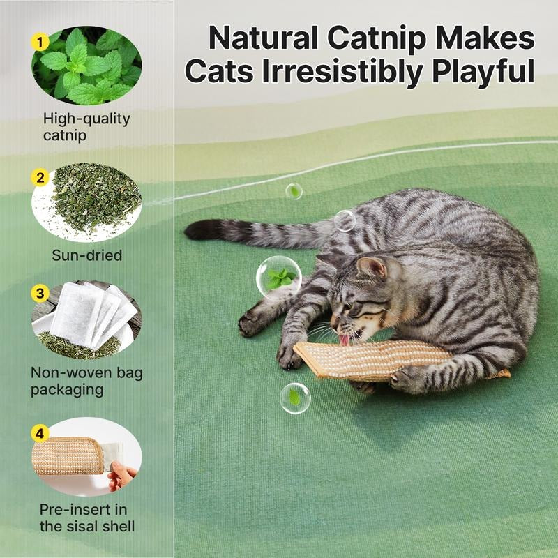 Catnip Sisal Pillow Toy