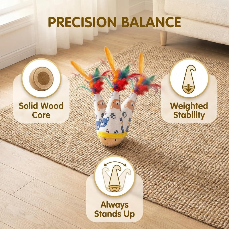 Calming Catnip Wooden Tumbler