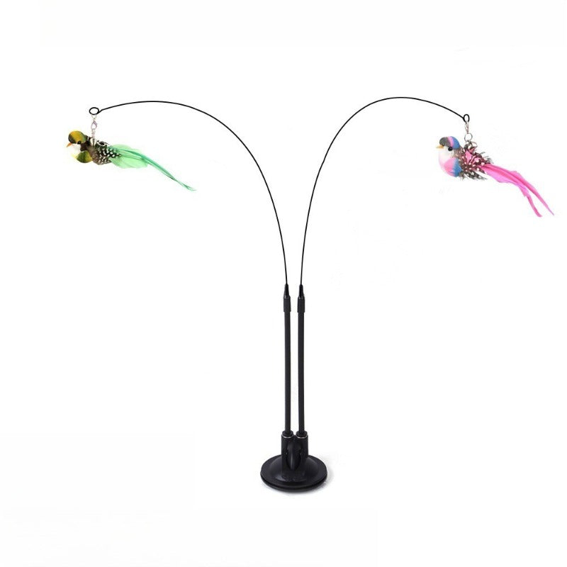 Double-Ended Suction Cup Cat Wand