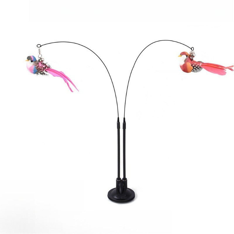 Double-Ended Suction Cup Cat Wand