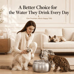Ultra-Quiet Stainless Pet Fountain