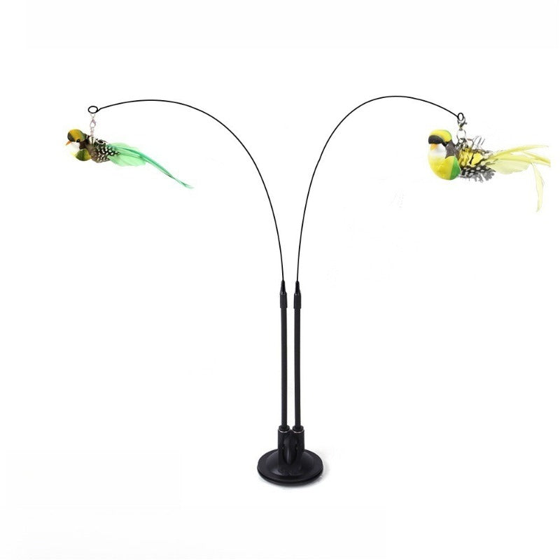 Double-Ended Suction Cup Cat Wand