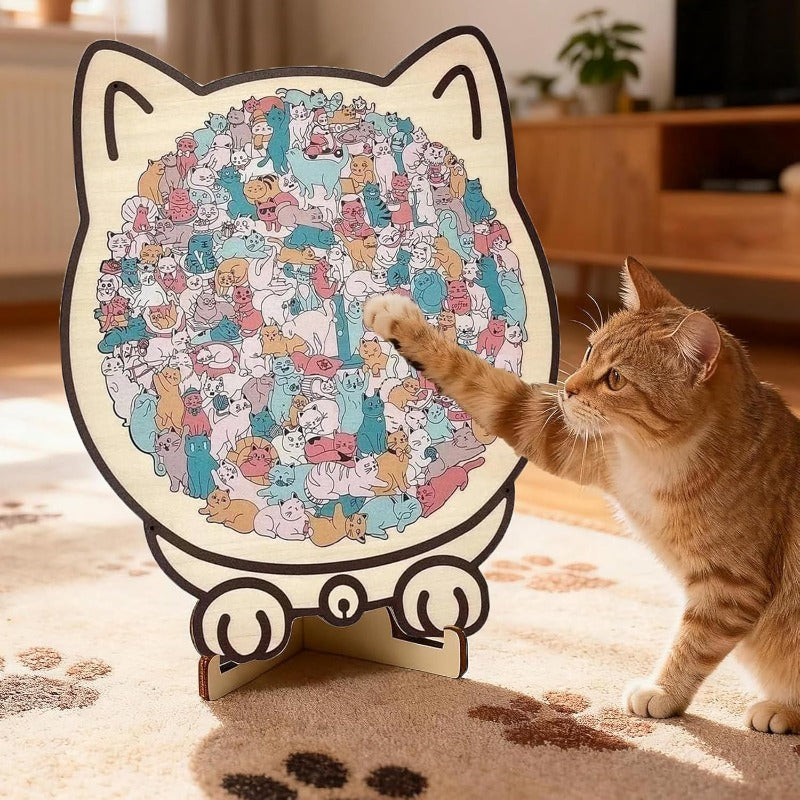Wooden Cat Puzzle
