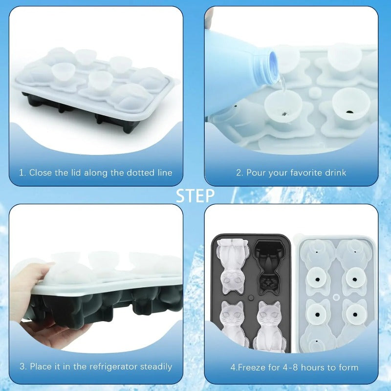 Easy-Fill Silicone Cat Mold