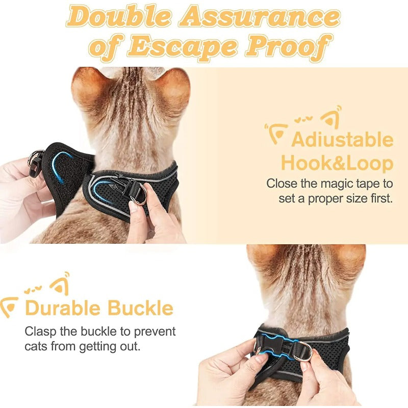 Escape-Proof Soft Mesh Harness