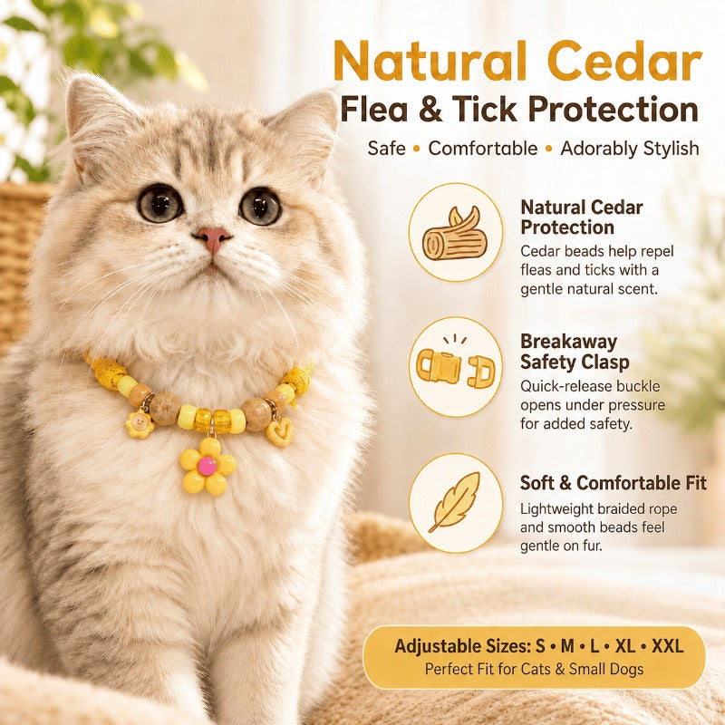 Natural Cedar Flea Collar