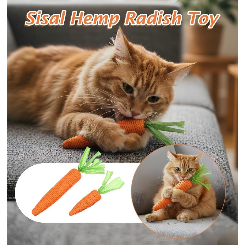 Natural Sisal Teething Carrot Toy