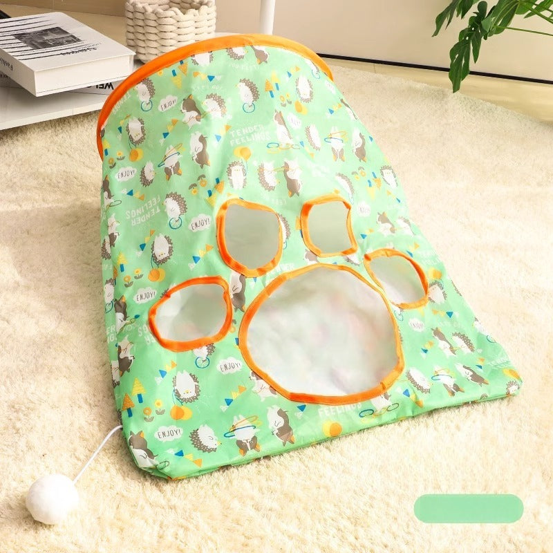 Interactive Crinkle Cat Tunnel Toy