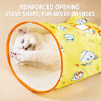 Interactive Crinkle Cat Tunnel Toy