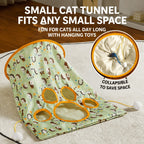 Interactive Crinkle Cat Tunnel Toy