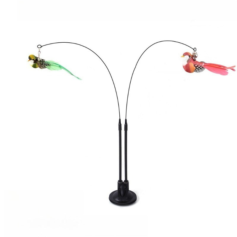 Double-Ended Suction Cup Cat Wand
