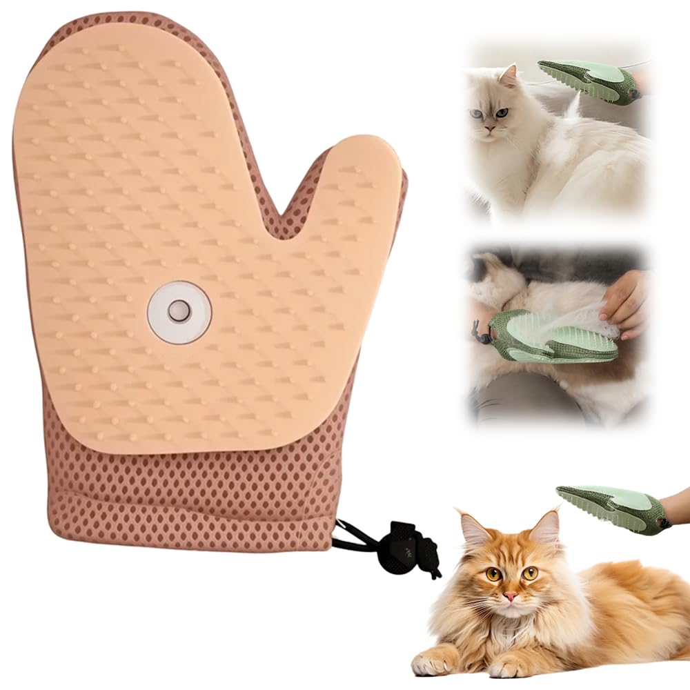 Yopoll 4-in-One Steam Grooming Mist Glove