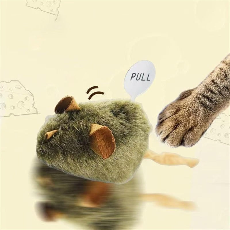 Realistic Squeaky Mouse Toy