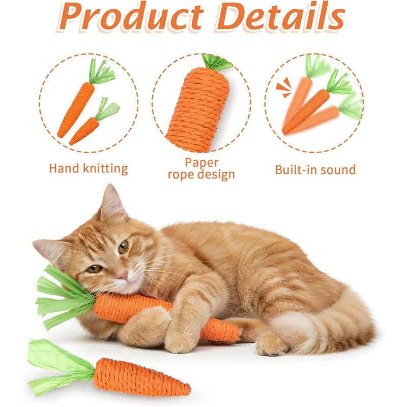 Natural Sisal Teething Carrot Toy
