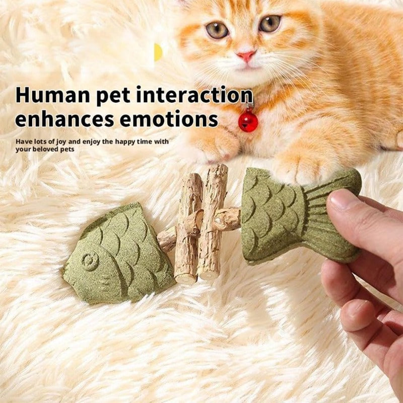 Creative Fishbone Cat Dental Toy