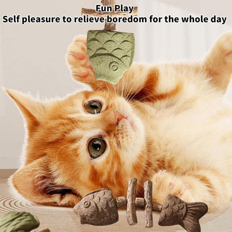 Creative Fishbone Cat Dental Toy