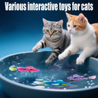 Interactive LED Robotic Fish Toy for Pets