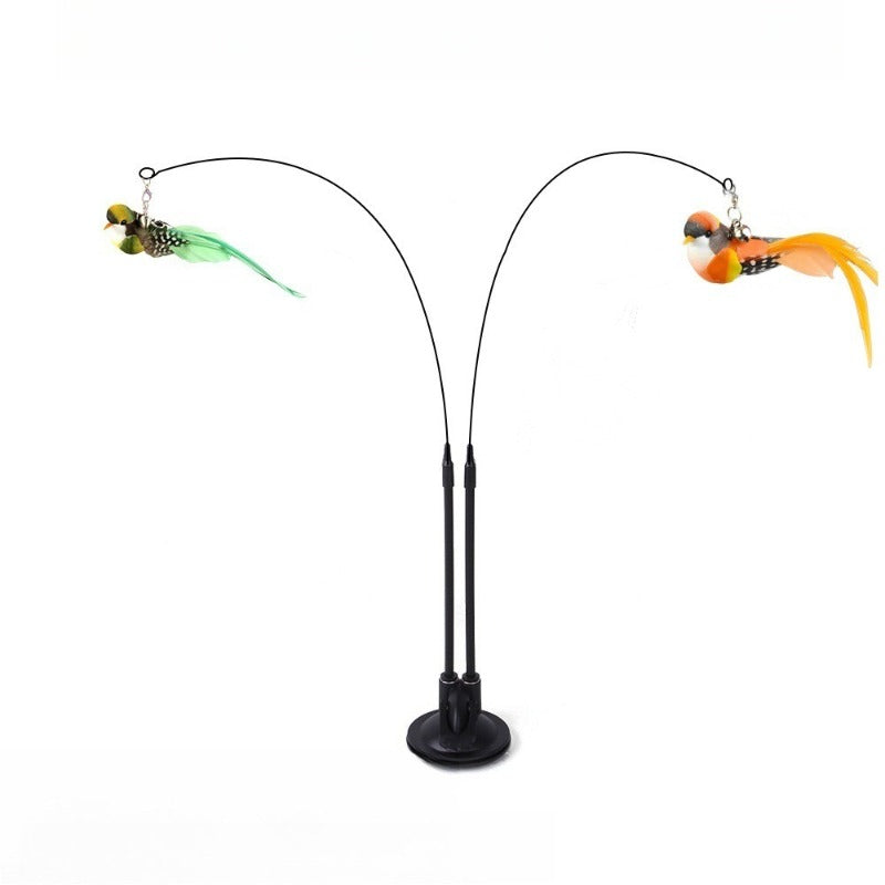 Double-Ended Suction Cup Cat Wand