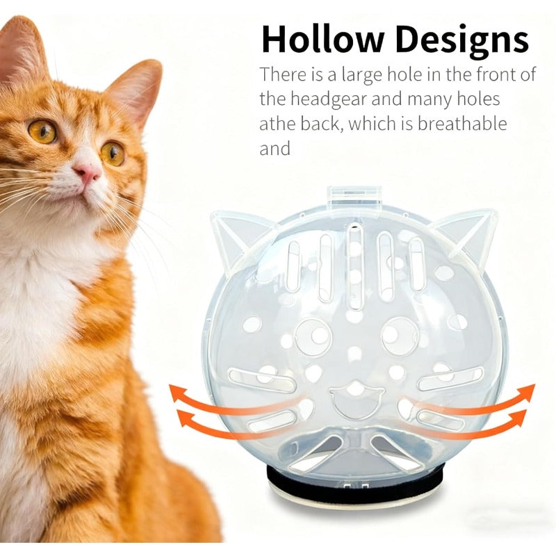 Cat Safety Grooming Helmet