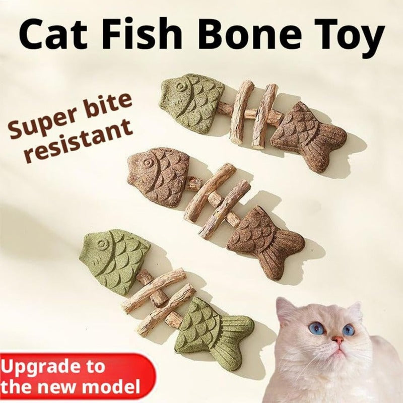 Creative Fishbone Cat Dental Toy