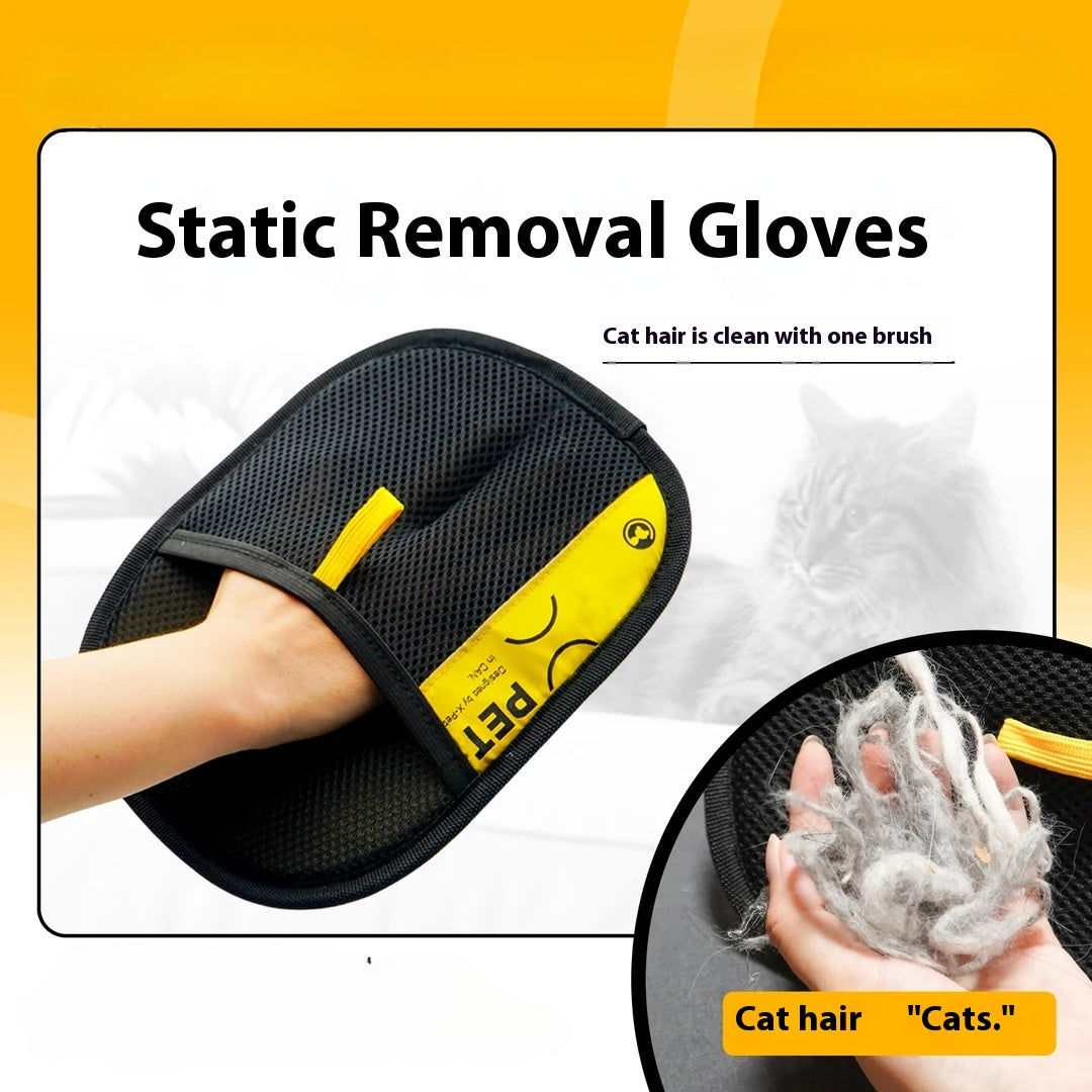 Woyuosn Double-sided Pet Grooming Gloves