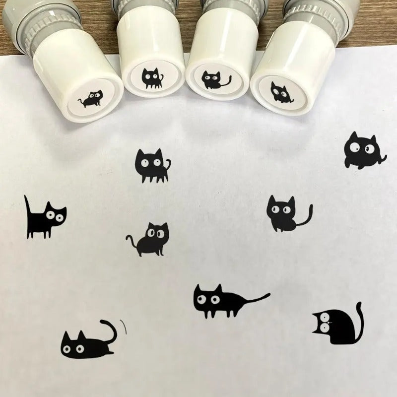 Self-Inking Mini Cat Stamps