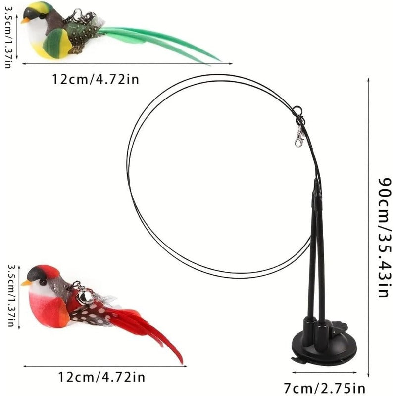 Double-Ended Suction Cup Cat Wand