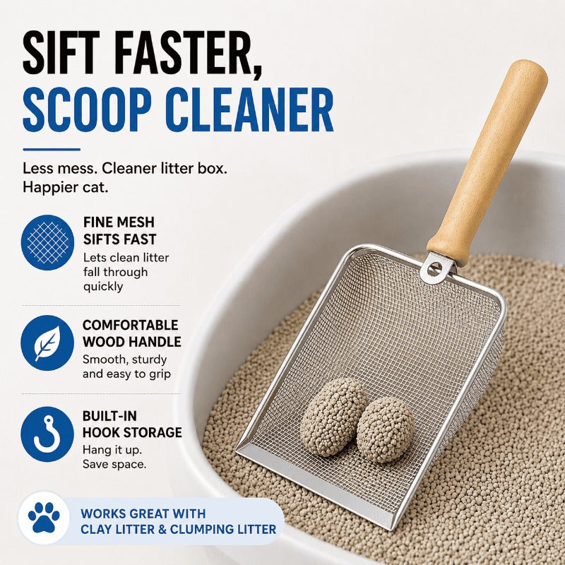Stainless Steel Mesh Scoop
