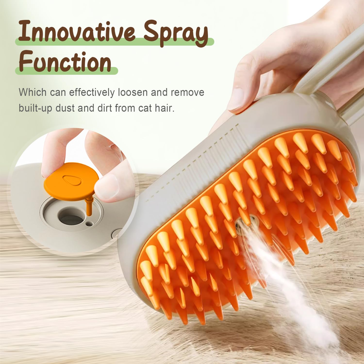PuffEase Spritz: Quick & Easy Pet Hair Remover Comb