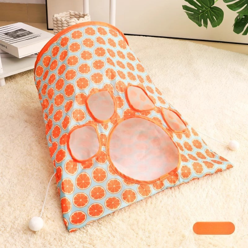 Interactive Crinkle Cat Tunnel Toy