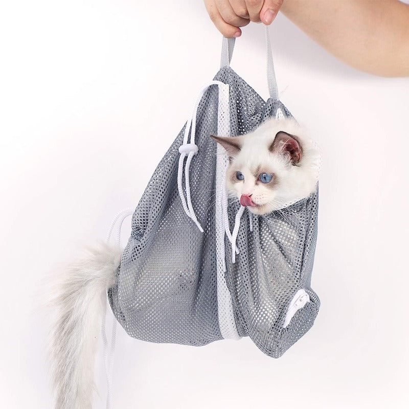 Cat Bathing & Grooming Restraint Bag – Keep Your Feline Calm & Secure