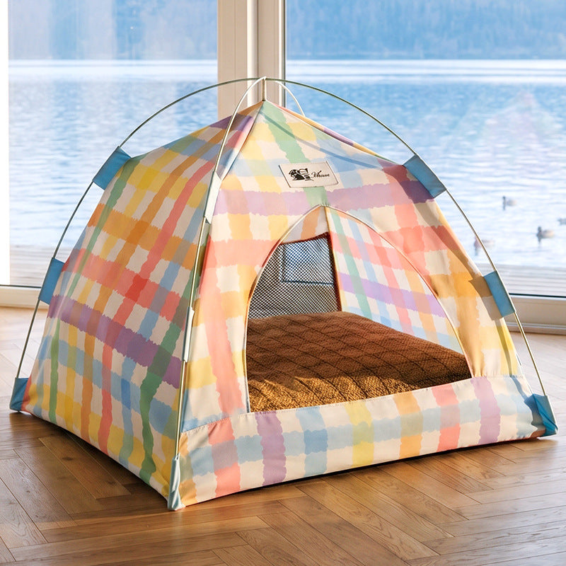 BreezyDen Pop-Up Pet Tent – Portable Hideaway for Cats & Small Dogs