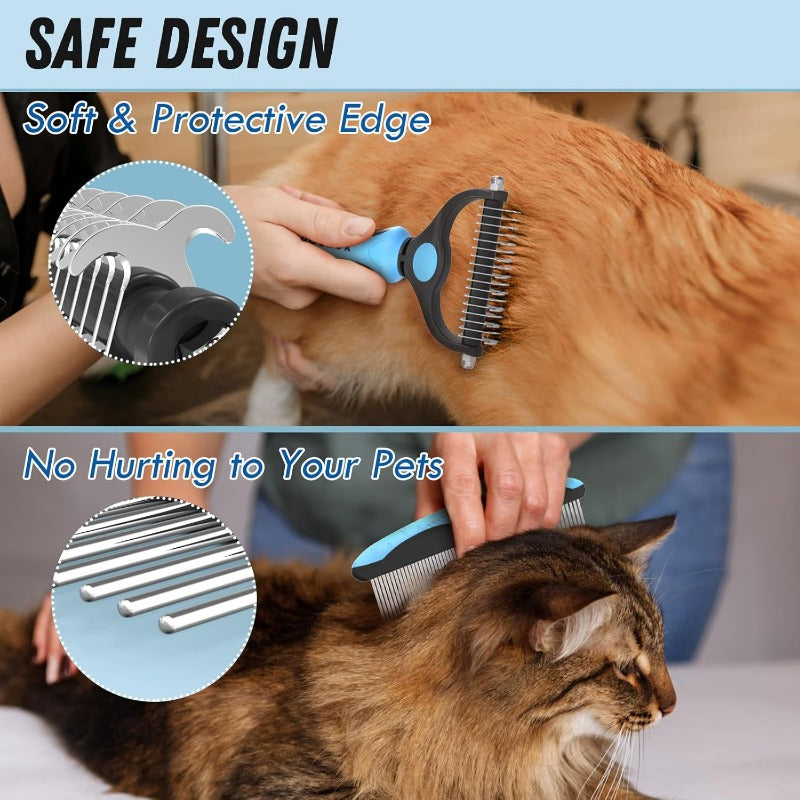 Dual-Sided Pet Grooming Tool
