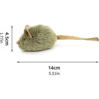 Realistic Squeaky Mouse Toy