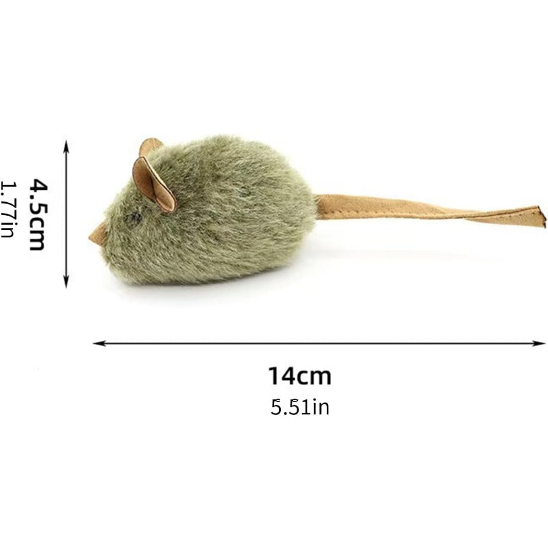 Realistic Squeaky Mouse Toy