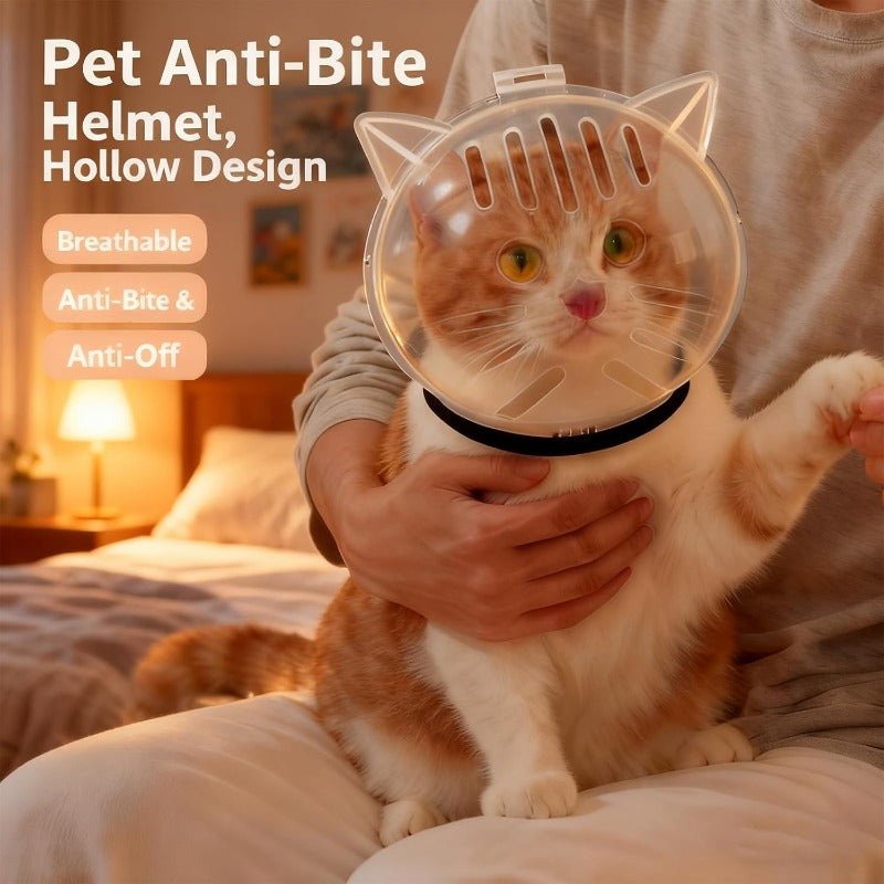 Cat Safety Grooming Helmet