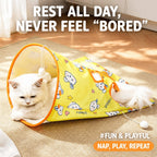 Interactive Crinkle Cat Tunnel Toy