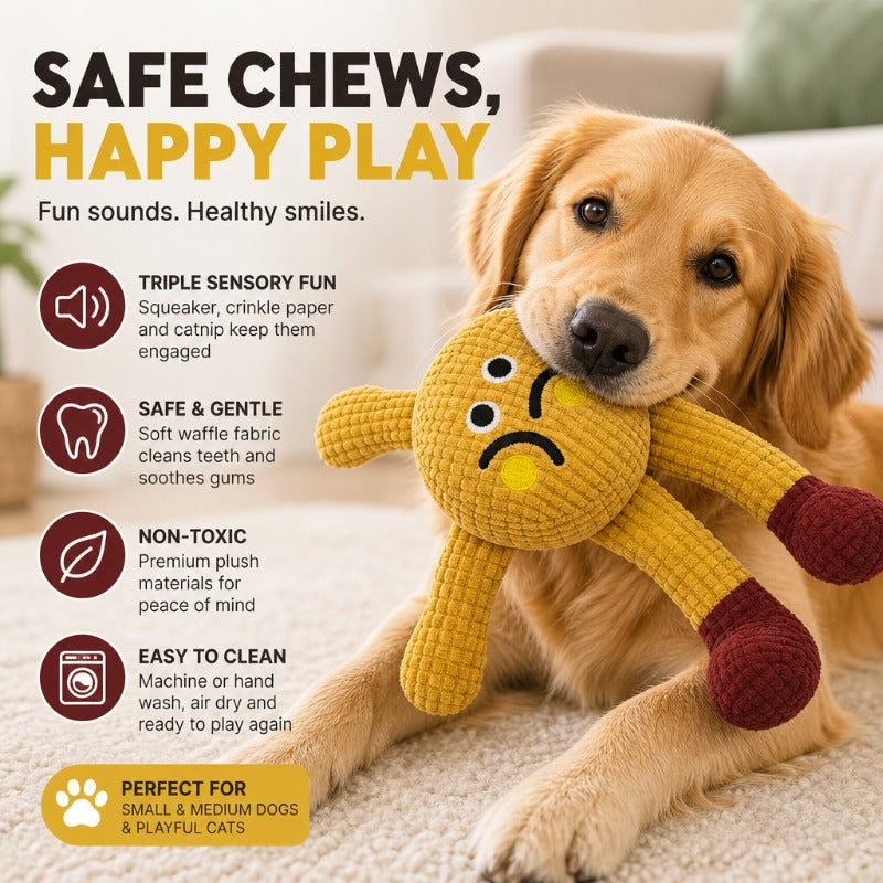 Textured Waffle Fetch Toy