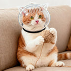 Cat Safety Grooming Helmet