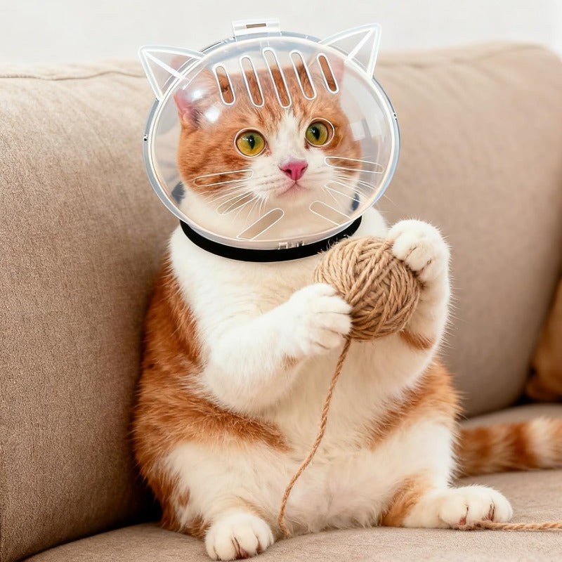 Cat Safety Grooming Helmet