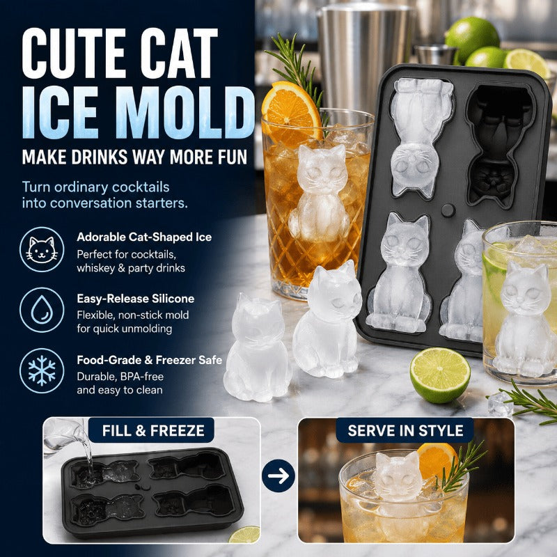 Easy-Fill Silicone Cat Mold