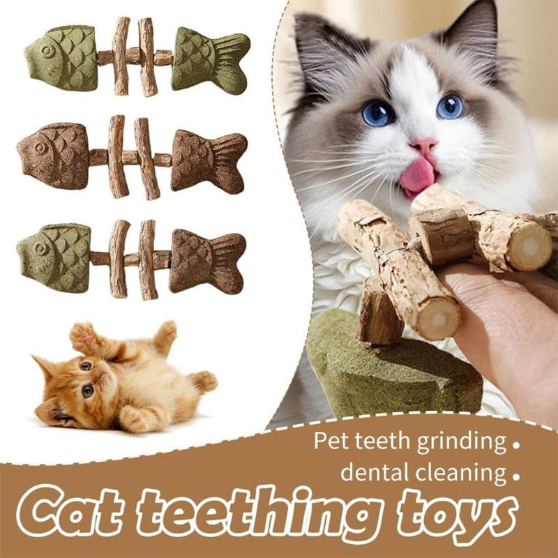 Creative Fishbone Cat Dental Toy