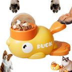 Interactive Duck-Themed Slow Feeder Toy for Cats