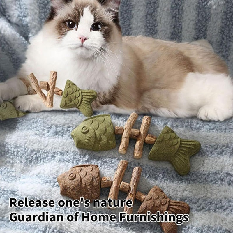 Creative Fishbone Cat Dental Toy