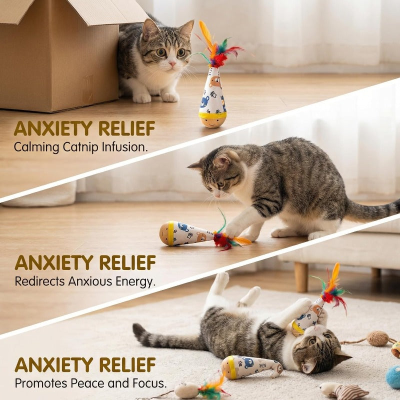 Calming Catnip Wooden Tumbler