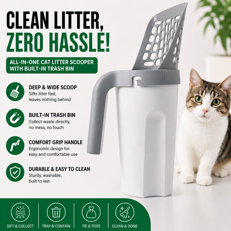 Integrated Scoop Waste Bin