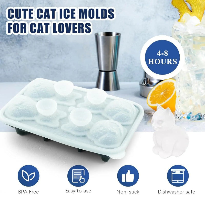 Easy-Fill Silicone Cat Mold