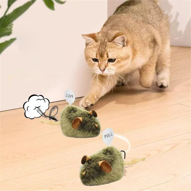 Realistic Squeaky Mouse Toy