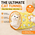 Interactive Crinkle Cat Tunnel Toy