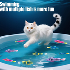 Interactive LED Robotic Fish Toy for Pets